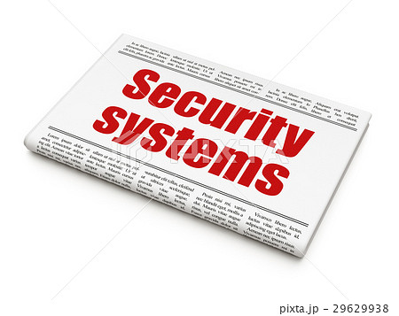 Safety concept: newspaper headline Security 29629938