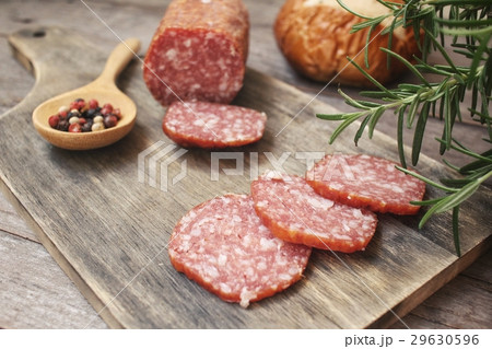 Salami sausage Salami sausage 29630596