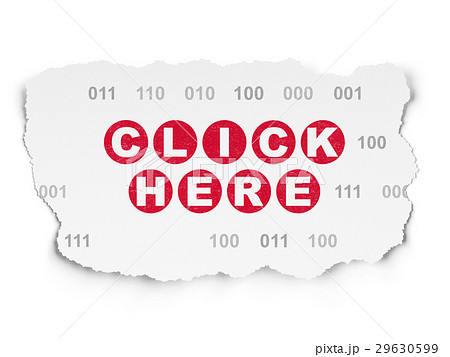 Web design concept: Click Here on Torn Paper Web design concept: Click Here on Torn Paper 29630599