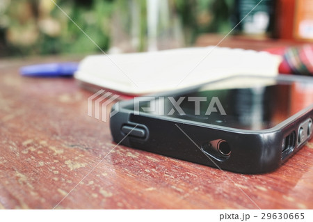 Blank notepad and smart phone 29630665