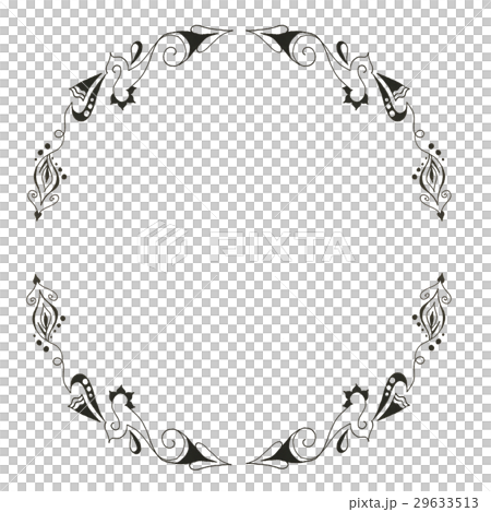 A Round Frame Stock Illustration