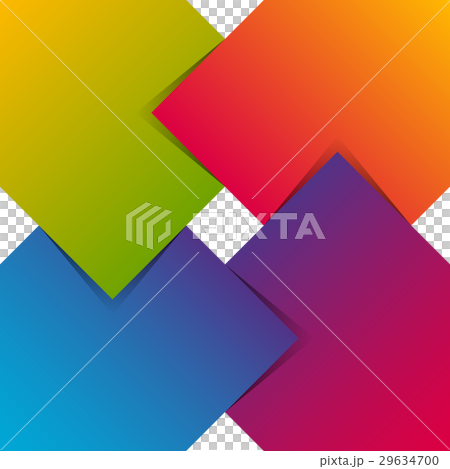 abstract square symbol in rainbow colors 29634700