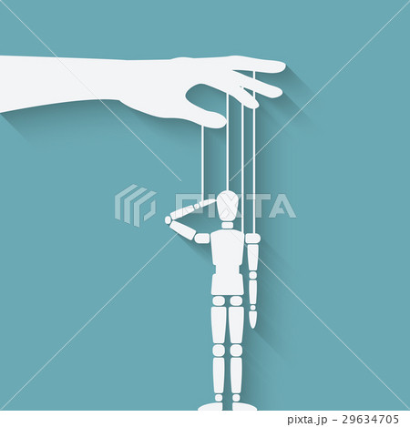 hand with puppet 29634705