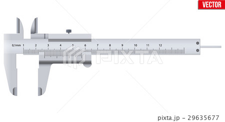 The Vernier caliper and scale. The Vernier caliper and scale. 29635677