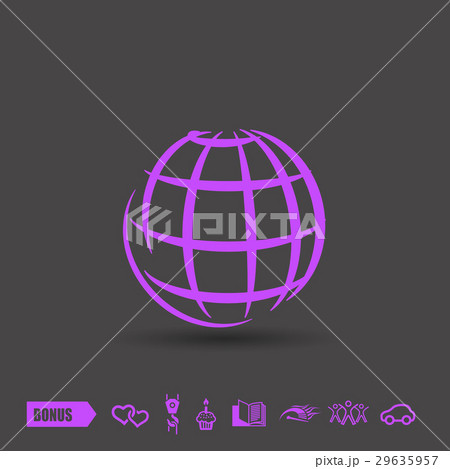 Pictograph of globe 29635957