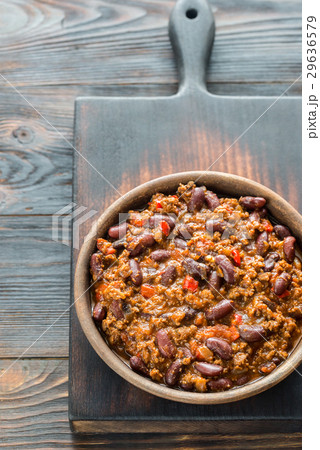 Bowl of chili con carne 29636579