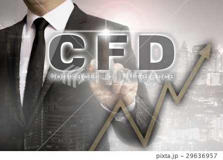 CFD is shown by businessman concept CFD is shown by businessman concept 29636957
