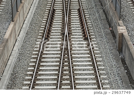 Merging Railway Tracks 29637749