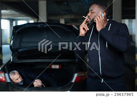 Calm bearded man making a call 29637965