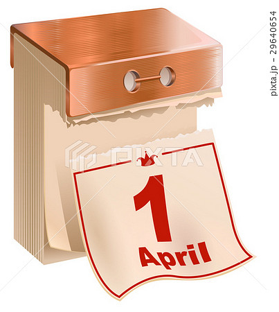 1 April Fools Day. Tear-off calendar sheet 29640654