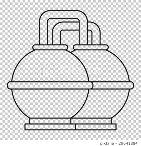 Round oil tanks icon, outline style 29641884