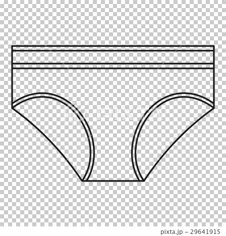 Underwear pants icons set. Black on a white background 18792079