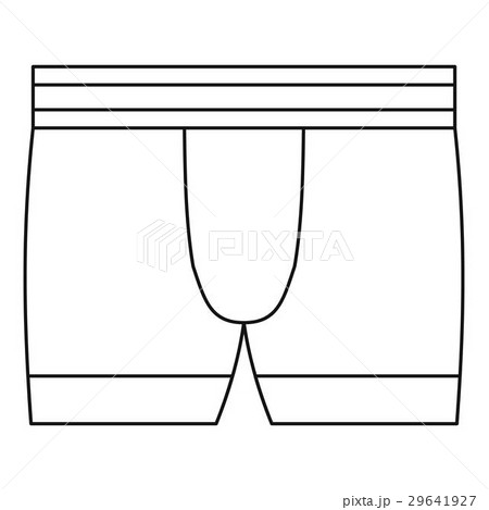 Boxer brief underwear icon, outline styleのイラスト素材 [29641927] - PIXTA