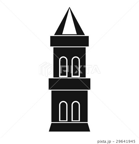Castle tower icon, simple style Castle tower icon, simple style 29641945