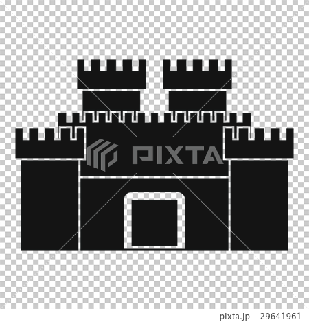 Ancient fortress icon, simple style 29641961