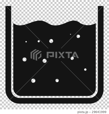 Beaker filled with liquid icon, simple style 29641999