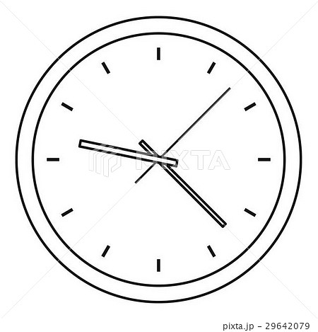 Clock icon, outline style 29642079