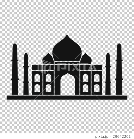 Taj mahal icon, simple style 29642201
