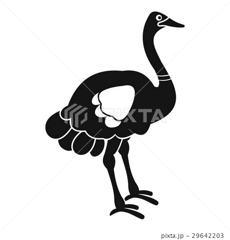 Ostrich icon, simple style Ostrich icon, simple style 29642203
