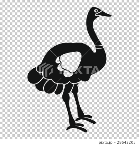 Ostrich icon, simple style Ostrich icon, simple style 29642203