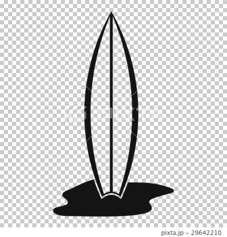 Surf board icon, simple style 29642210