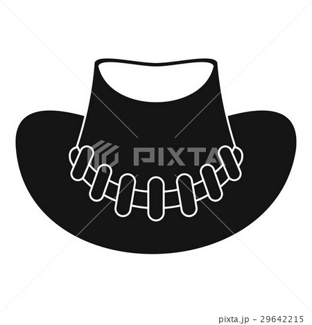 Cowboy hat icon, simple style Cowboy hat icon, simple style 29642215