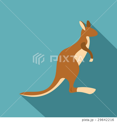 Kangaroo icon, flat style 29642216