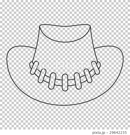 Cowboy hat icon, outline style 29642235