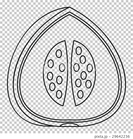 Watermelon icon, outline style Watermelon icon, outline style 29642236