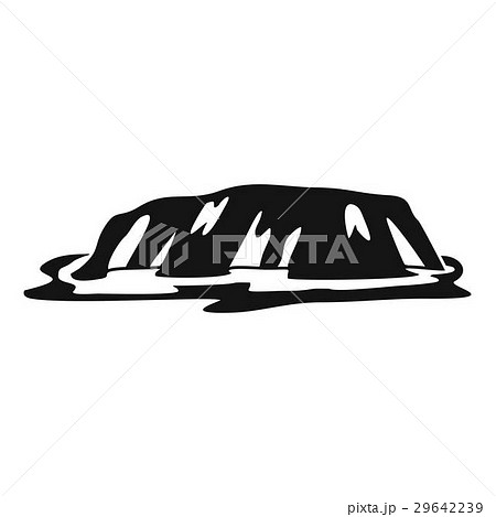 Cliff icon, simple style 29642239