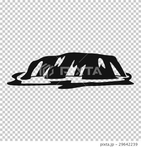 Cliff icon, simple style 29642239