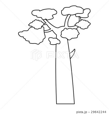 Baobab icon, outline style 29642244