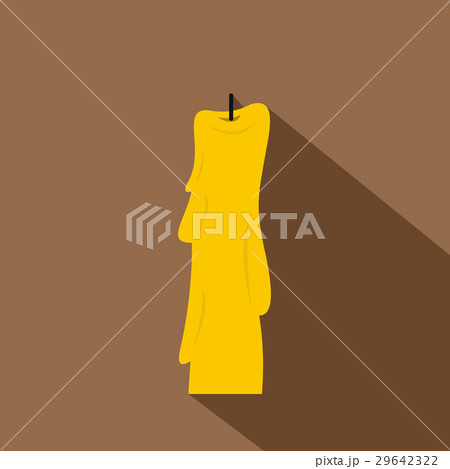 Wax candle icon, flat style 29642322