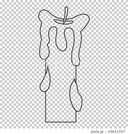 Extinguished candle icon, outline style Extinguished candle icon, outline style 29642397