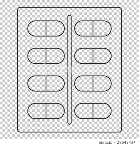 Capsules icon, outline style 29642434