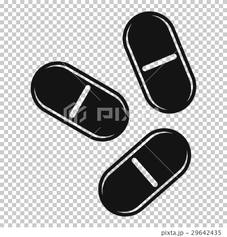 Three pills icon, simple style 29642435