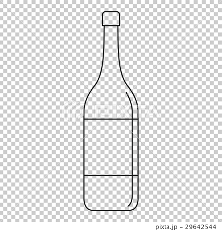 wine bottle outline png