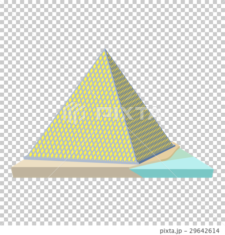 Louvre pyramid icon, cartoon style Louvre pyramid icon, cartoon style 29642614