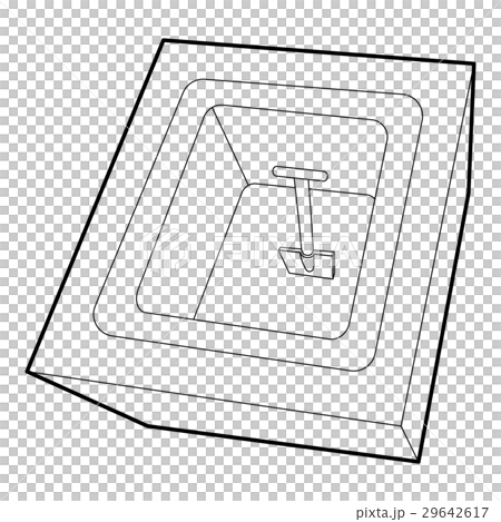 Dug grave icon, outline style 29642617