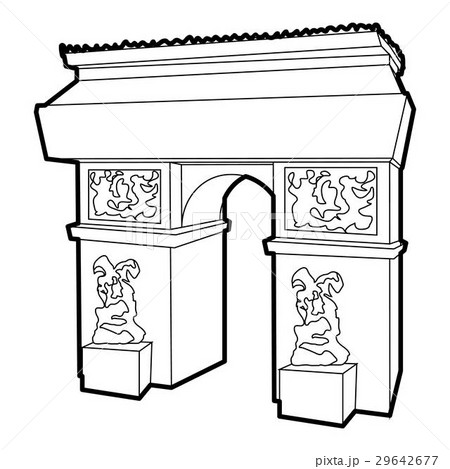 Triumphal arch icon, outline style 29642677