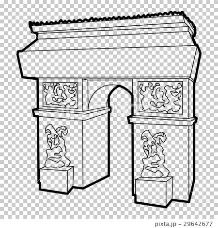 Triumphal arch icon, outline style 29642677
