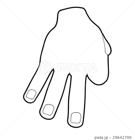 Three fingers icon, outline style 29642700