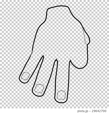 Three fingers icon, outline style 29642700
