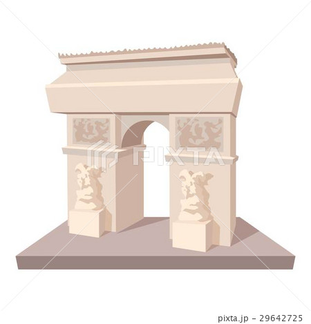 Triumphal arch icon, cartoon style 29642725