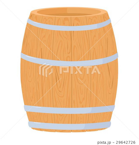Wine barrel icon, cartoon style Wine barrel icon, cartoon style 29642726