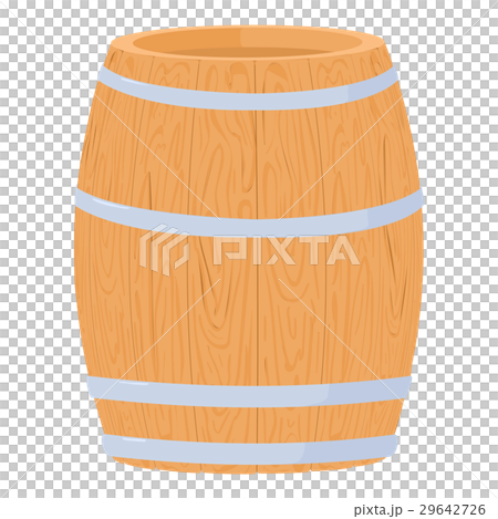 Wine barrel icon, cartoon style Wine barrel icon, cartoon style 29642726