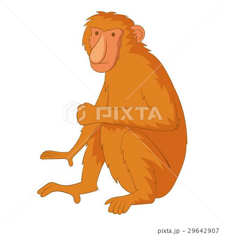 Proboscis monkey icon, cartoon style - Stock Illustration [29642907] - PIXTA