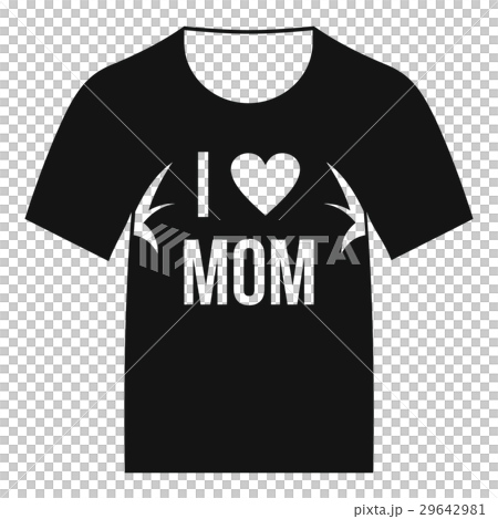 Shirt with print icon, simple style 29642981