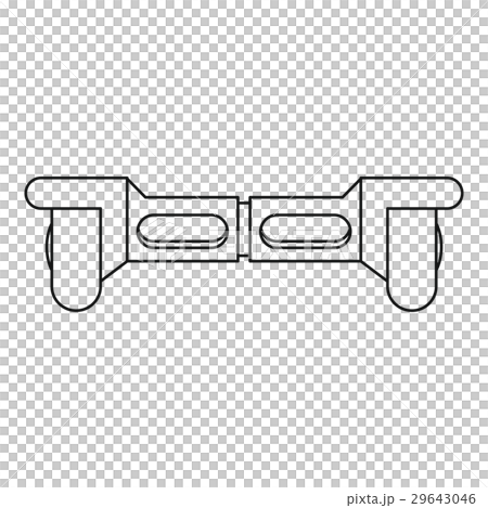 Dual wheel self balancing electric skateboard icon Dual wheel self balancing electric skateboard icon 29643046