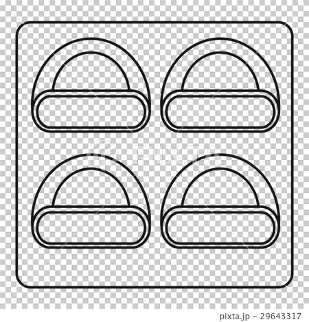 Different sushi icon, outline style Different sushi icon, outline style 29643317